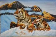 unknow artist Tigers 026 oil painting on canvas